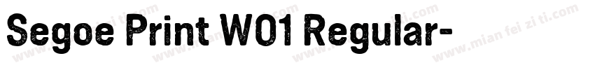 Segoe Print W01 Regular字体转换